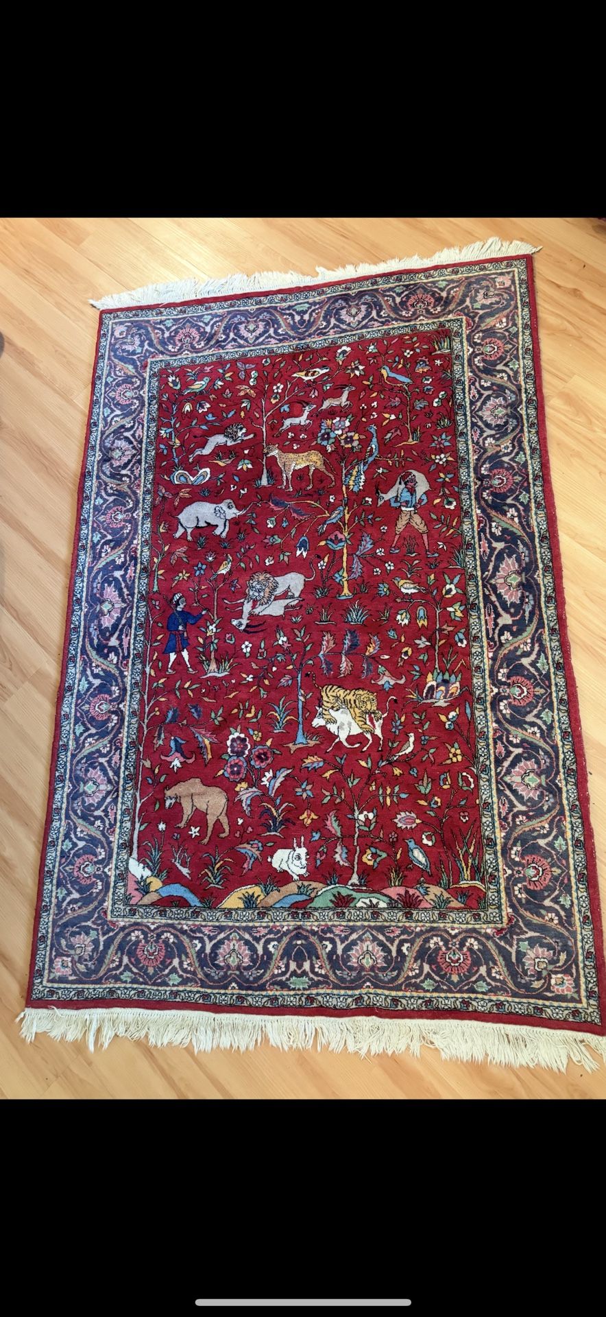 Oriental Persian Rug Pictorial  High Quality