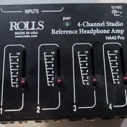 Rolls HA43 Pro 4 Channel Headphone Amp