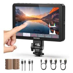 NEEWER F700 7" Camera Field Monitor, 2000nit HD 1920x1080 IPS Touch Screen with 3D LUT, 4K HDMI Loop in/Out with Peak Focus DSLR Video Assist HDR Wave