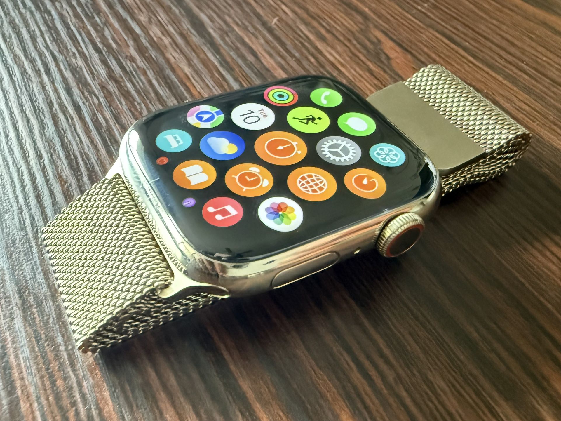 Apple Watch Series 7 45mm Stainless Steel Gold