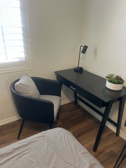 Desk and chair