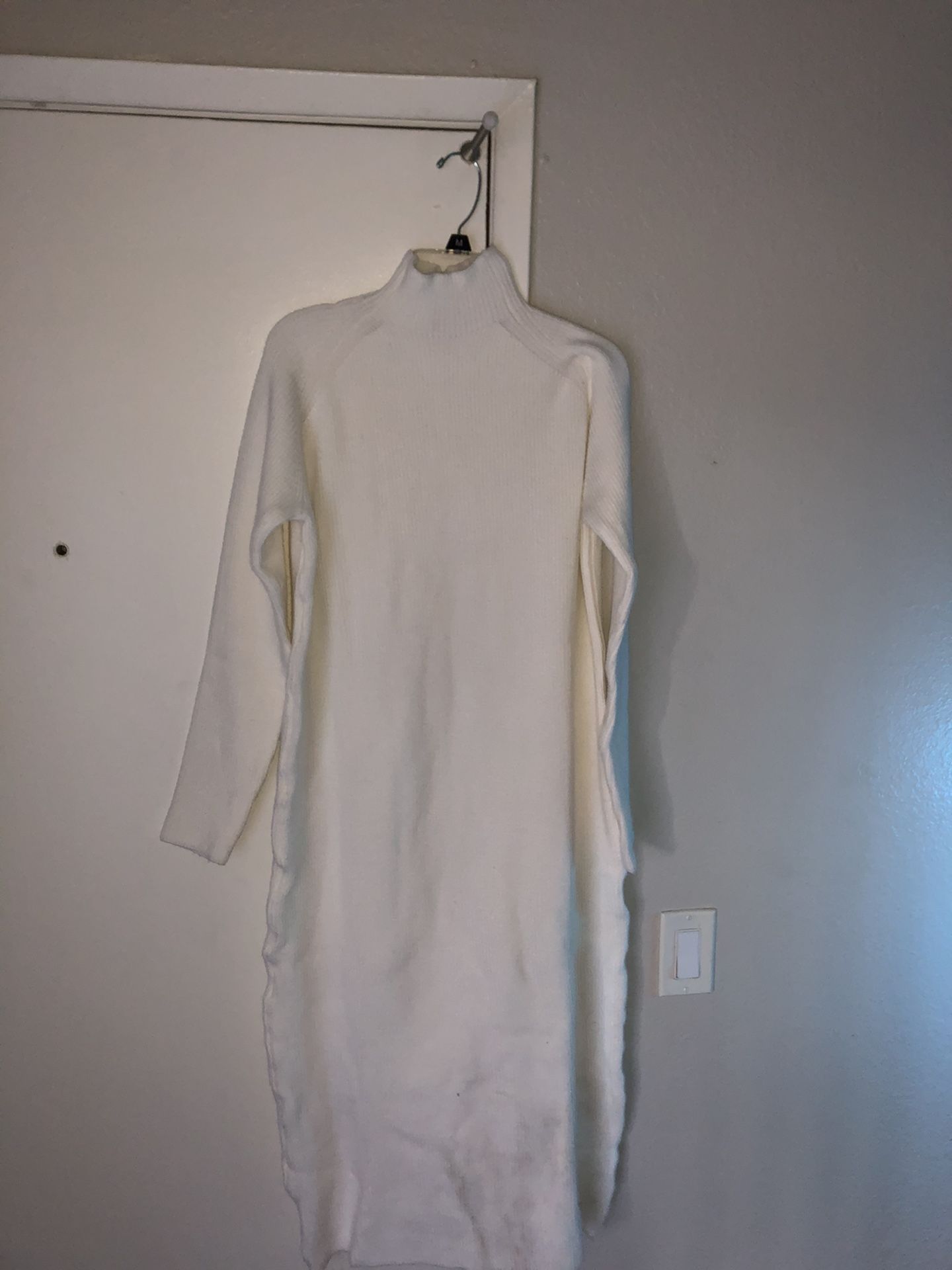 Zara long white dress size small