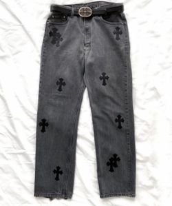 Chrome heart denim jeans