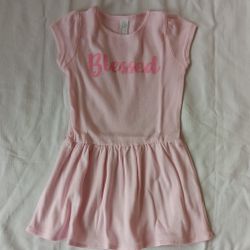 Kids  Dresses Blessed Pink New  2,3,4, 5/6 Sizes