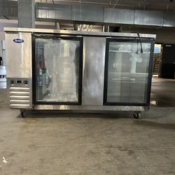 Atosa Undercounter 2 Glass Door Regrigerator