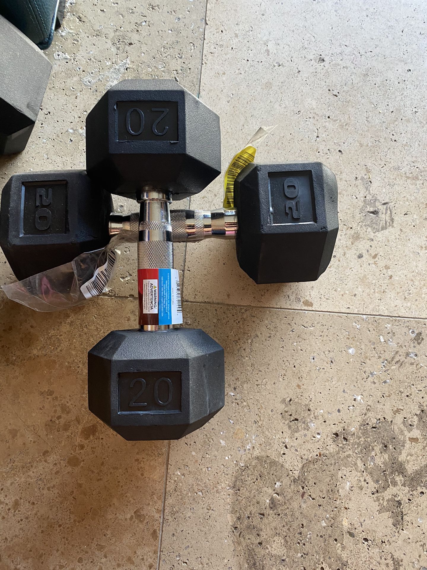 20LB dumbbell pair 20 LB dumbbells weight set of 2 dumbbells 20 pounds each weights