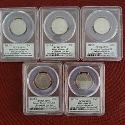 2017 S ATB QUARTER SET PCGS SP70