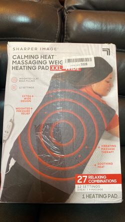 Calming Heat Massaging Weight Heating Pad XXL Wide