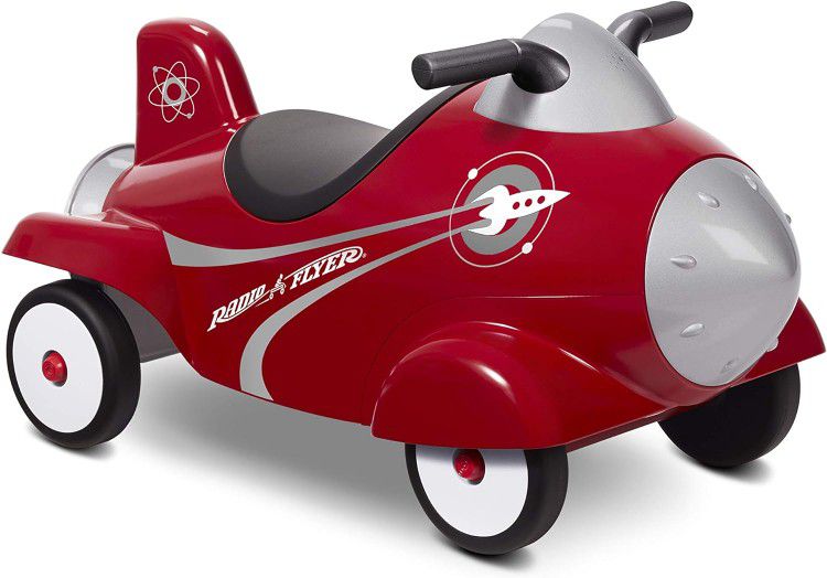 Radio Flyer Retro Rocket Ride On, Red Ride On Toy Ages 12 to 36 months