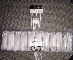 iPhone USB Cables 3 for $10