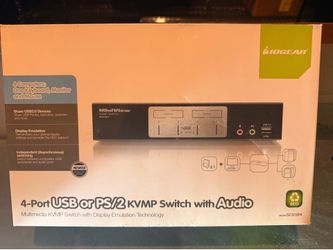 ATEN 4-Port KVMP Switch (USB + PS/2) w/ Audio – NEW in Box (3avail)