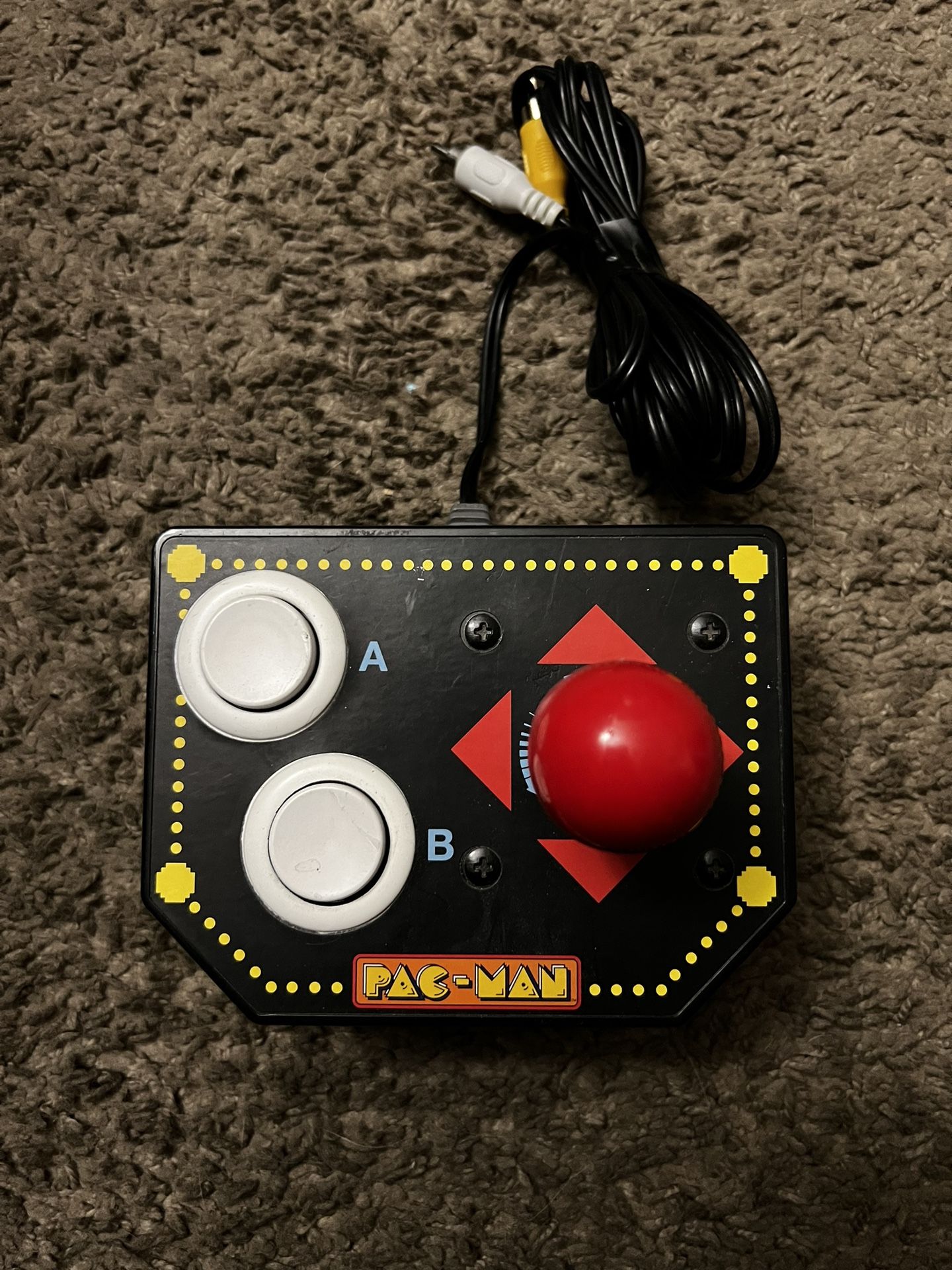 Vintage Pac Man Arcade Game With Joystick