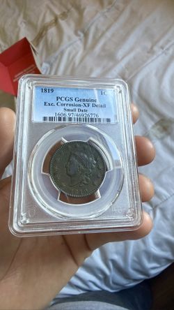 1819 Coronet Head Cent Small Date