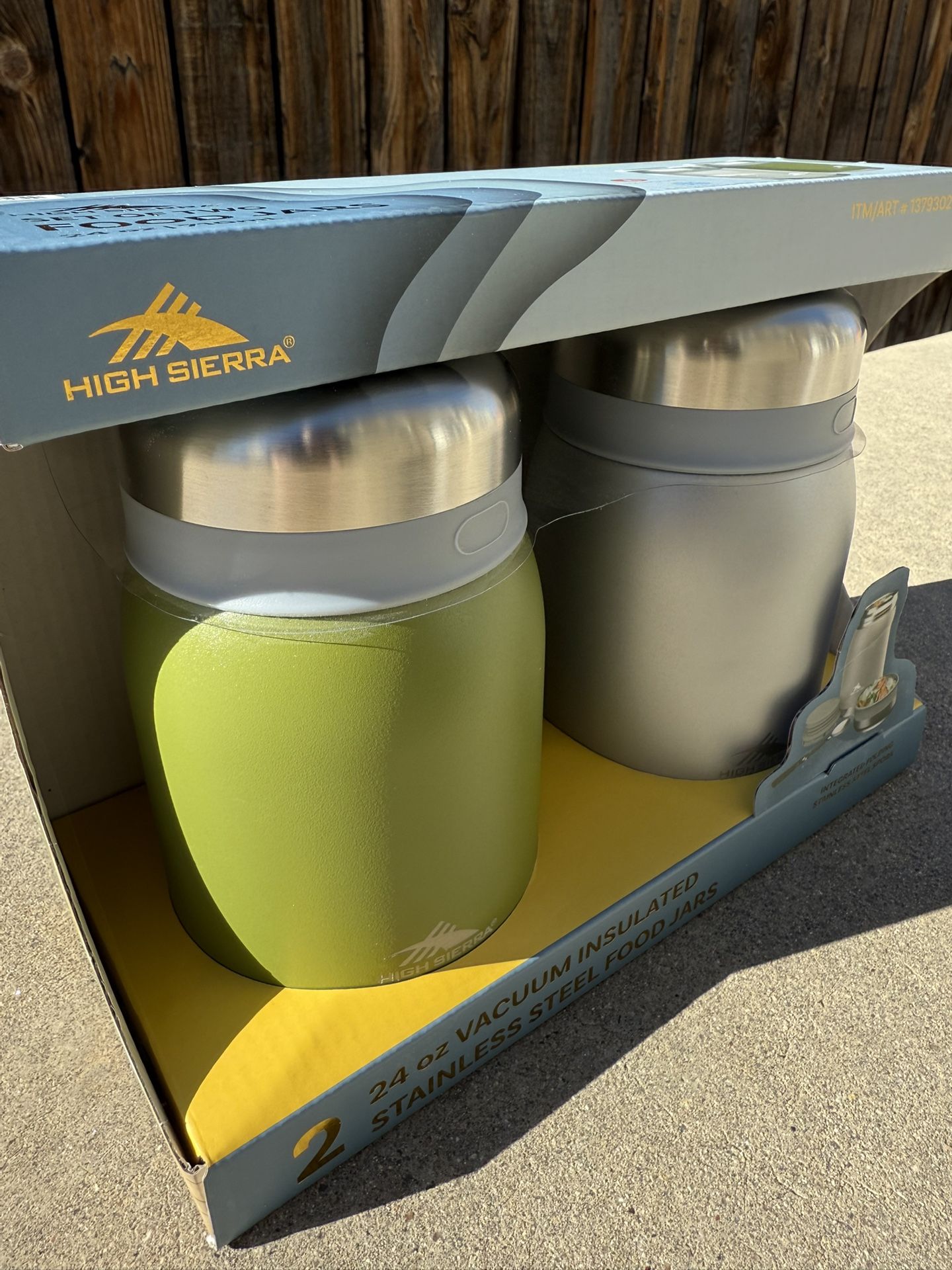 2 Food Jars + 2 Spoons 