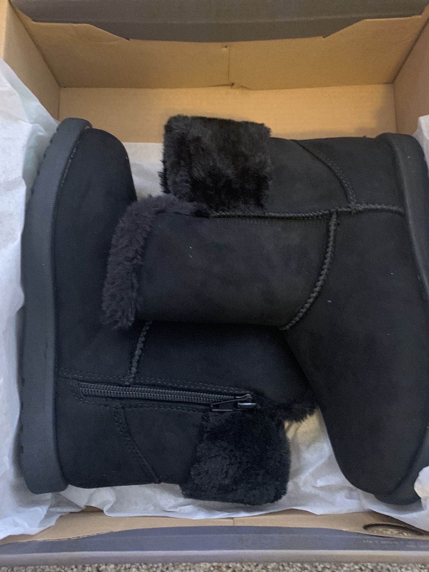 Black Little Girl Boots