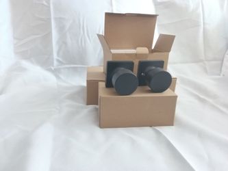 Set of 4 Schlage Marwood Matte Black Interior doorknobs