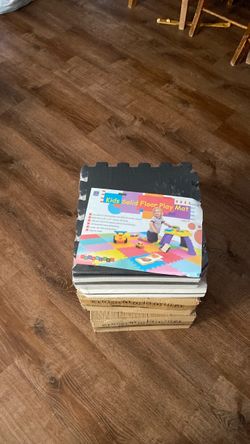 Kids solid floor play mat