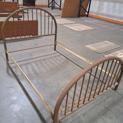 French Art Deco Metal Frame Bed