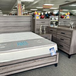 Stunning Grey 5pc Bedroom Furniture Set Available Only $599 (Huge Saving)