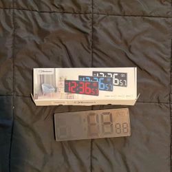 LED Digital Wall Clock (Red)