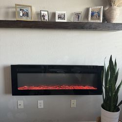 60 inch Electric Fireplace with Remote