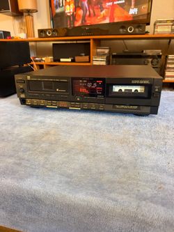 Vintage BSR MCD-8050 6-Disc CD Changer & Cassette Deck Combo
