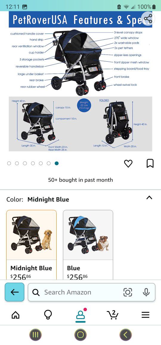 Big Dog Stroller Up To 75lbs