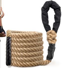 Sodlar 10FT Jute Climbing Rope - 1.5 Inch Thick