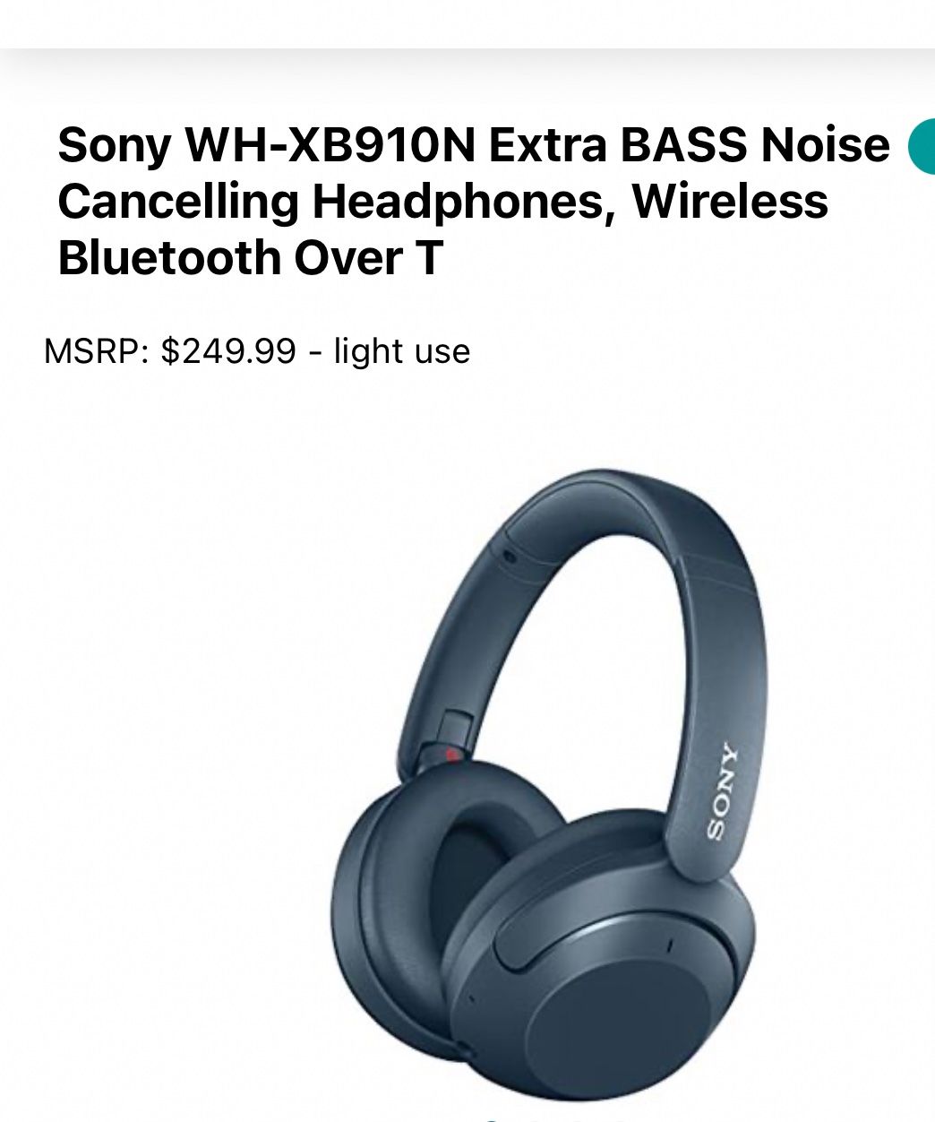 Gently Used Sony Headphones 
