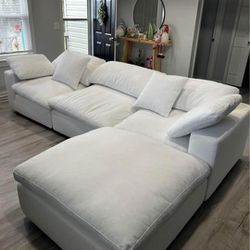 Cloud Comfy Plush Modular Sectional Sofa Couch with OTTOMAN 