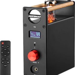 AIYIMA T8 6N3 Digital Tube Preamplifier Bluetooth 5.0 Hi-Fi Headphone Preamp Decoder Preamp PC-USB DAC APTX for Home Wireless Receiver Audio Stereo Am