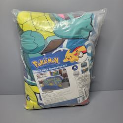 New Pokemon Twin 4 piece Comforter Bed Set