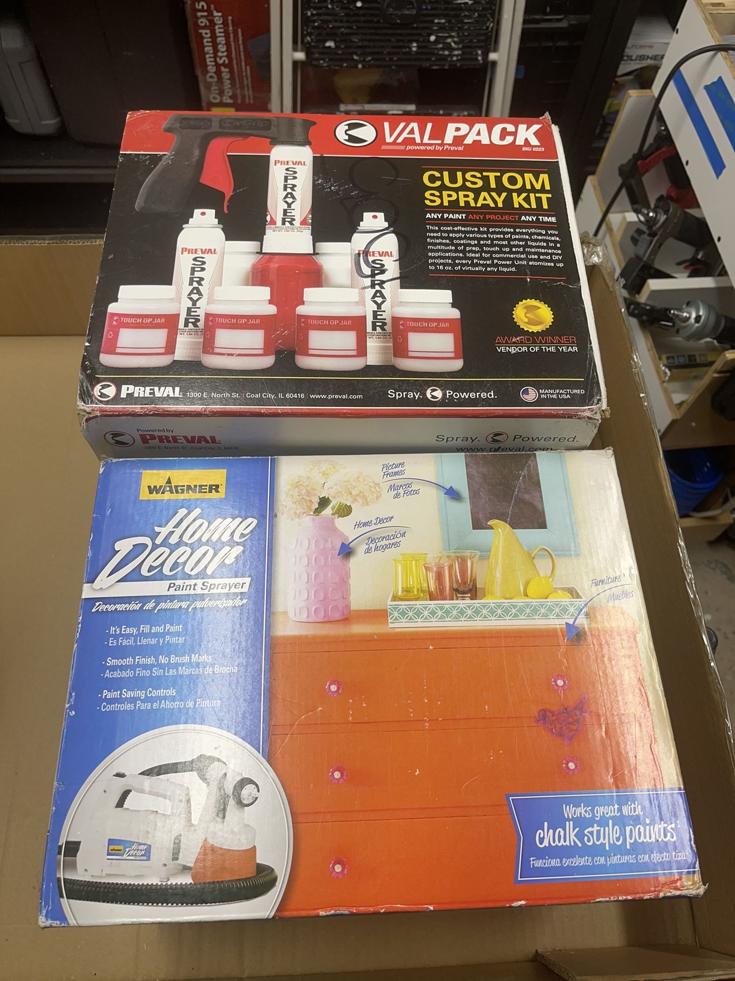 Wagner home decor spray paint & Valpac custom spray paint NEW IN BOX