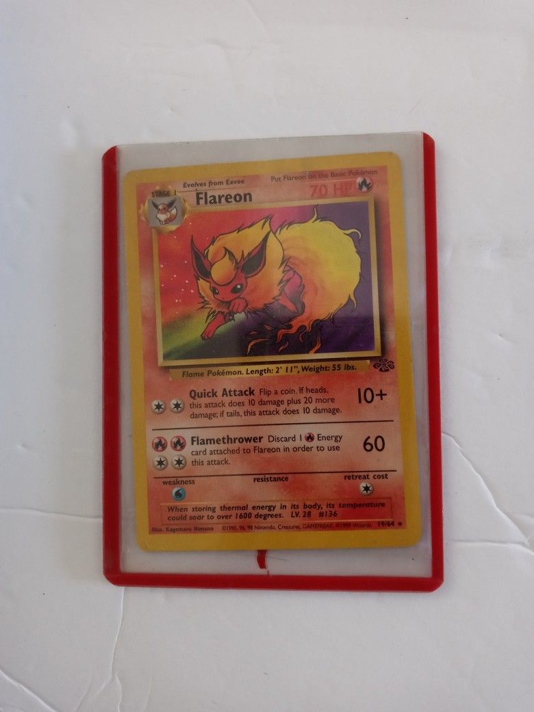 Original Pokemon Card Flareon 1999