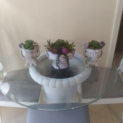 Set De Tres Arreglos De Suculentos Artificiales Nuevos.