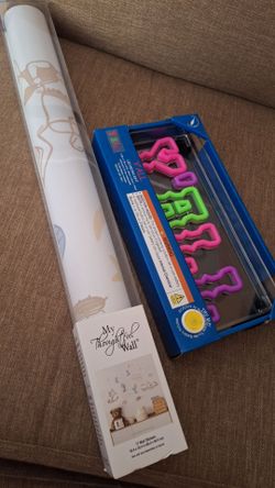 western-themed wall stickers box & Y'ALL LED sign