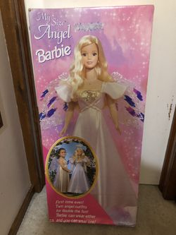 My size angel barbie doll new in box 1998 collectors doll