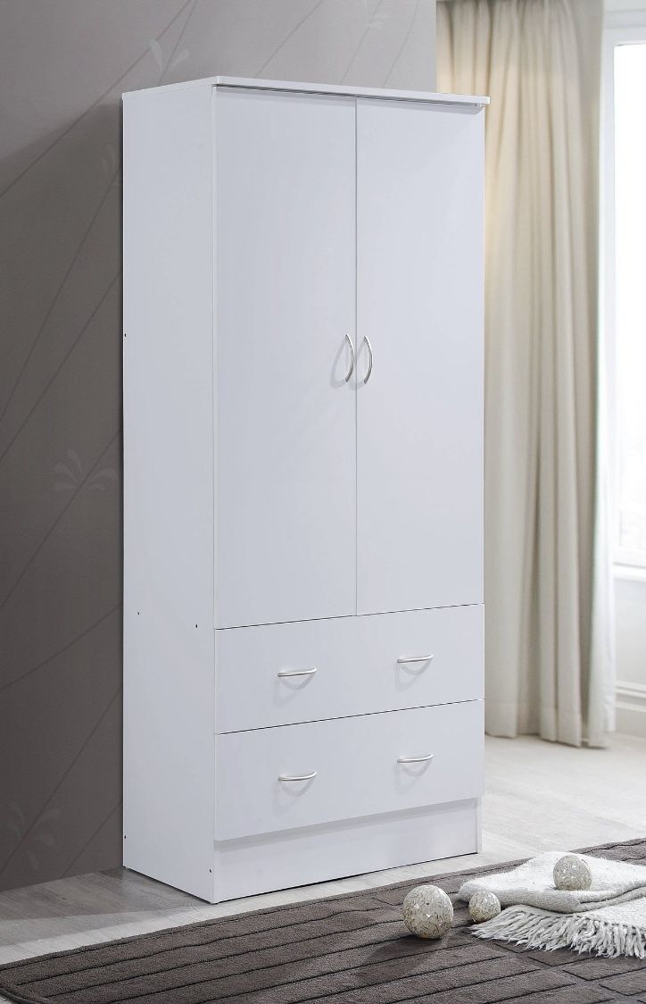 Classic White Storage Wardrobe