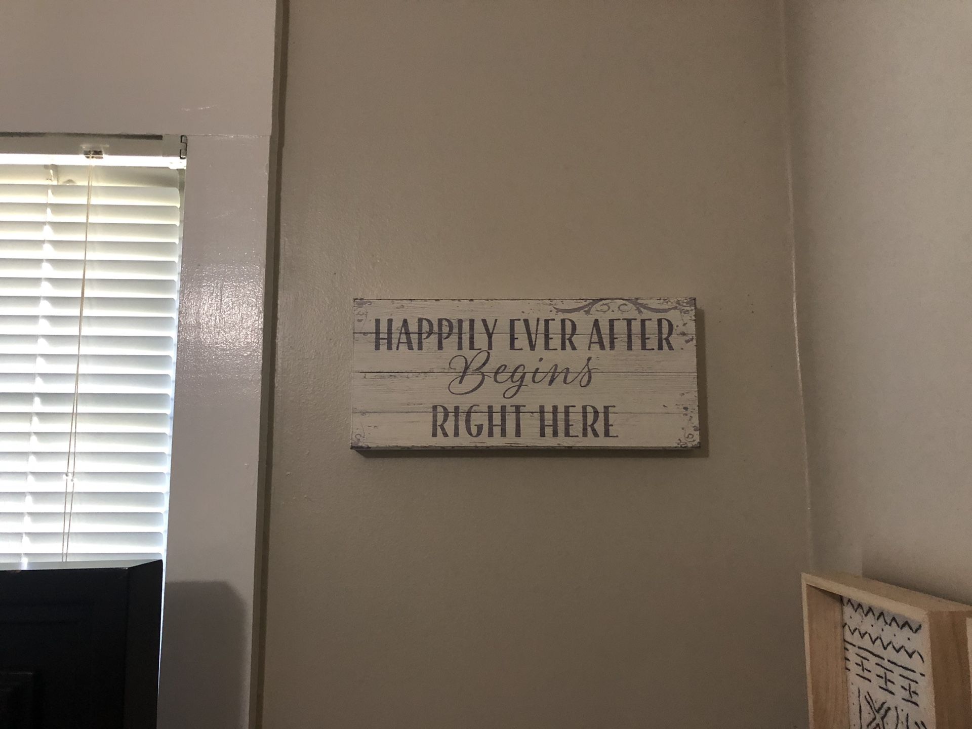 Wedding or baby shower sign