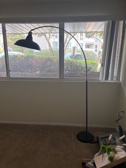 Black Arc Floor Lamp