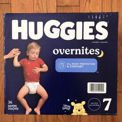 Huggies Overnite Size 7/36 Diapers 