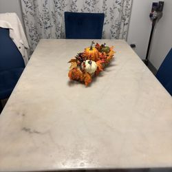 Marble Table With Chair