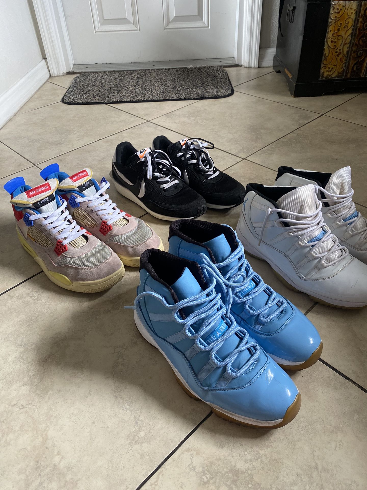 Jordan 4 11 Blue White Guava Nike Sacai Size 12 11.5