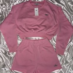 Alo Set (Cropped Sweatshirt)