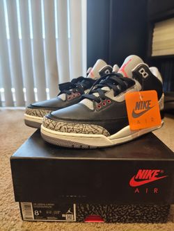 Air Jordan 3 "Black Cement" sz 8.5