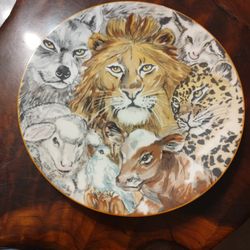 Nan Lee Christian Animal Design 10" Plate 