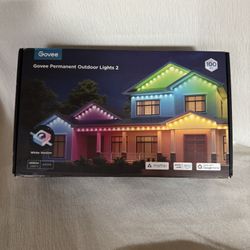 Govee 2 Permanent Outdoor Lights, 100ft RGBIC Outdoor String Lights with 72 LEDs, IP67 Waterproof, 100 Scene Modes with 40lm White Light for Outdoor D