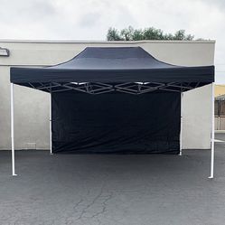 BRAND NEW $145 Heavy-Duty Canopy 10x15 FT with (1) Sidewall, Ez Popup Outdoor Party Tent (2 colors) 