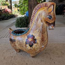 Painted Horse Clay Pots . (Planters) Plants, Pottery, Talavera. First come first serve