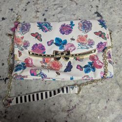 Betsy Johnson Floral Purse